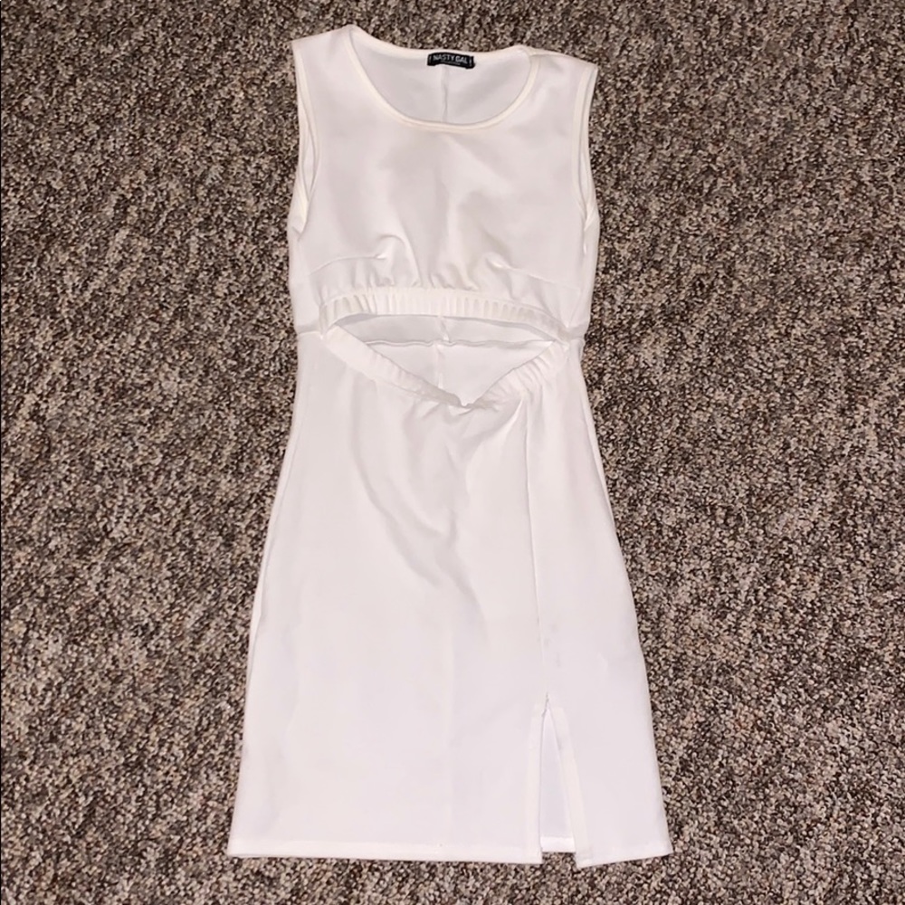 Nastygal white bodycon dress size S